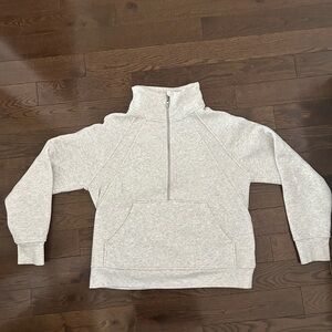 Women’s Danskin Half-Zip Pullover Sweatshirt - Light Gray